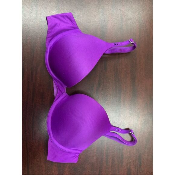 Victoria’s Secret Biofit Demi Uplift Purple Bra With Rhinestone Size 34B - Picture 1 of 6